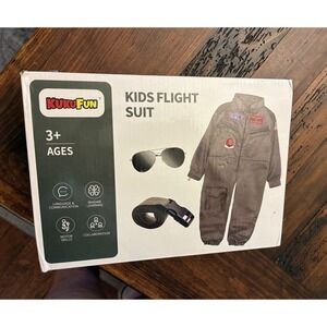 Kids 3T Top Gun Flight Suit Costume